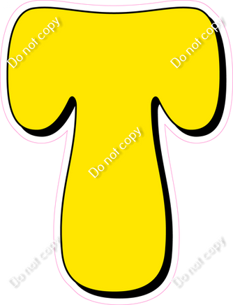 HP 18" Individuals - Flat Yellow T