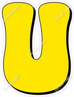 HP 18" Individuals - Flat Yellow U