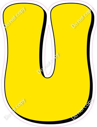 HP 18" Individuals - Flat Yellow U