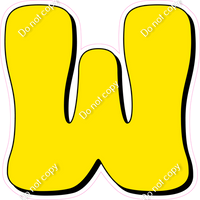 HP 18" Individuals - Flat Yellow W