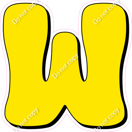 HP 18" Individuals - Flat Yellow W