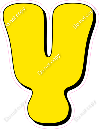 HP 18" Individuals - Flat Yellow Y
