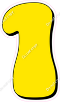 HP 18" Individuals - Flat Yellow 1