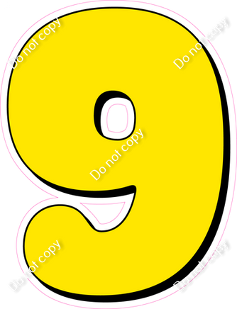 HP 18" Individuals - Flat Yellow 9