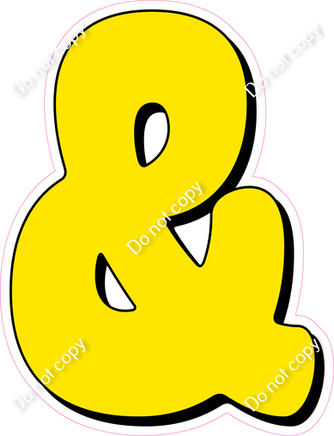 HP 18" Individuals - Flat Yellow &