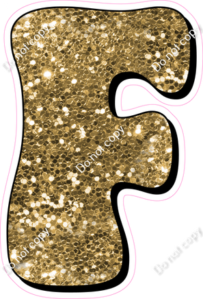 HP 18" Individuals - Gold Sparkle F