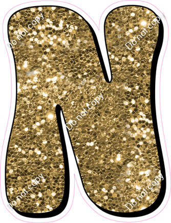 HP 18" Individuals - Gold Sparkle N