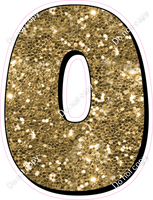 HP 18" Individuals - Gold Sparkle O