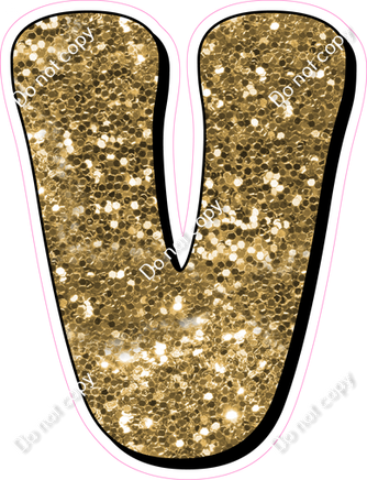 HP 18" Individuals - Gold Sparkle V