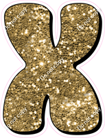 HP 18" Individuals - Gold Sparkle X