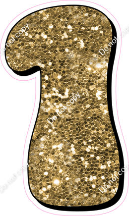 HP 18" Individuals - Gold Sparkle 1