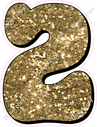 HP 18" Individuals - Gold Sparkle 2