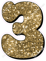 HP 18" Individuals - Gold Sparkle 3