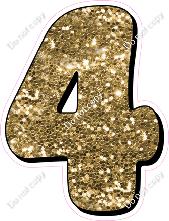 HP 18" Individuals - Gold Sparkle 4