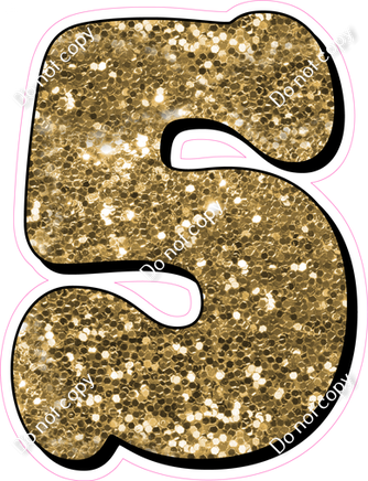 HP 18" Individuals - Gold Sparkle 5