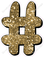 HP 18" Individuals - Gold Sparkle #