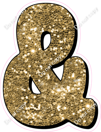HP 18" Individuals - Gold Sparkle &