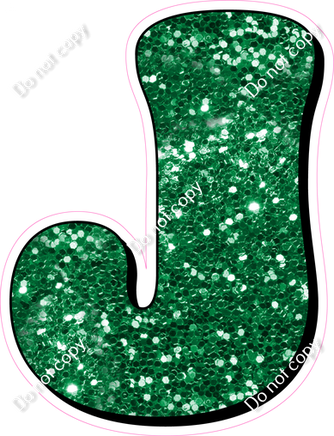 HP 18" Individuals - Green Sparkle J
