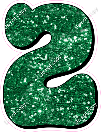 HP 18" Individuals - Green Sparkle 2