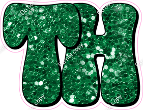 HP 18" Individuals - Green Sparkle TH
