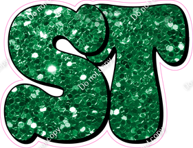 HP 18" Individuals - Green Sparkle ST