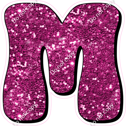 HP 18" Individuals - Hot Pink Sparkle M