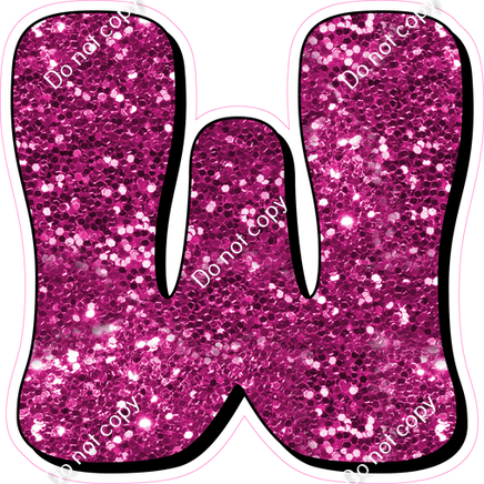 HP 18" Individuals - Hot Pink Sparkle W