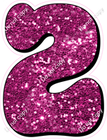 HP 18" Individuals - Hot Pink Sparkle 2