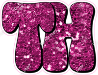 HP 18" Individuals - Hot Pink Sparkle TH