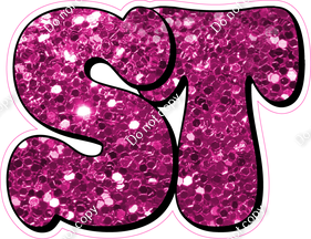 HP 18" Individuals - Hot Pink Sparkle ST