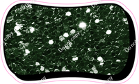 HP 18" Individuals - Hunter Green Sparkle Dash