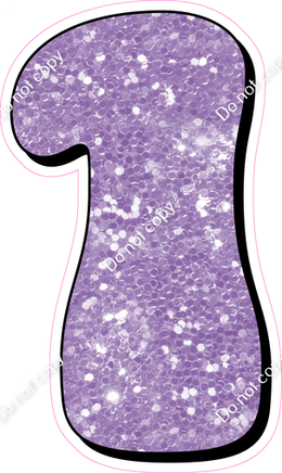 HP 18" Individuals - Lavender Sparkle 1