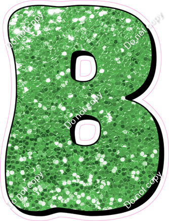 HP 18" Individuals - Lime Green Sparkle B