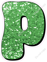 HP 18" Individuals - Lime Green Sparkle P