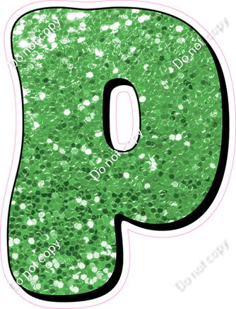 HP 18" Individuals - Lime Green Sparkle P
