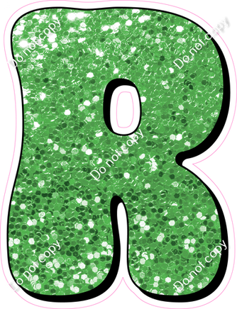 HP 18" Individuals - Lime Green Sparkle R