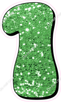 HP 18" Individuals - Lime Green Sparkle 1