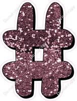HP 18" Individuals - Mauve Sparkle #