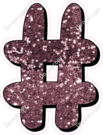 HP 18" Individuals - Mauve Sparkle #