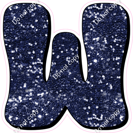HP 18" Individuals - Navy Blue Sparkle W