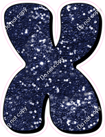 HP 18" Individuals - Navy Blue Sparkle X