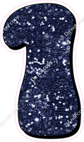 HP 18" Individuals - Navy Blue Sparkle 1