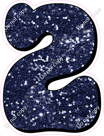 HP 18" Individuals - Navy Blue Sparkle 2