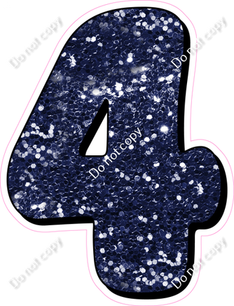 HP 18" Individuals - Navy Blue Sparkle 4