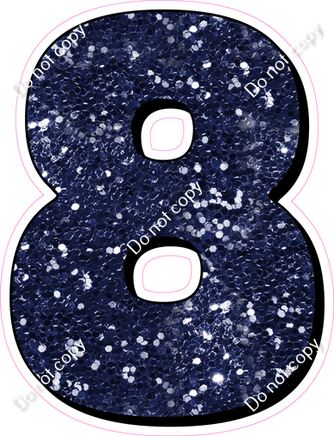 HP 18" Individuals - Navy Blue Sparkle 8