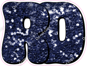 HP 18" Individuals - Navy Blue Sparkle RD
