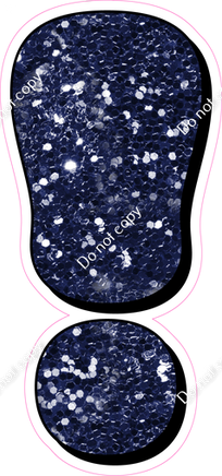 HP 18" Individuals - Navy Blue Sparkle !