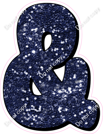 HP 18" Individuals - Navy Blue Sparkle &