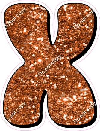 HP 18" Individuals - Orange Sparkle X