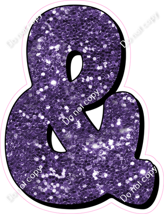 HP 18" Individuals - Purple Sparkle &